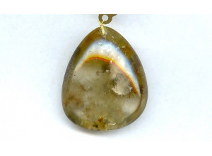 Rutilated Quartz 48x42 Pendant