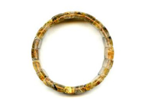 Rutilated Quartz 16-17mm Bracelet