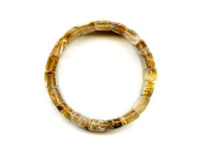 Rutilated Quartz 17-18mm Bracelet