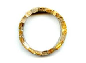 Rutilated Quartz 18-19mm Bracelet