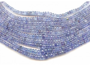 Tanzanite 2.5-7mm Faceted Rondell