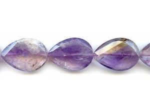 Ametrine 22x30 Faceted Twisted Pear