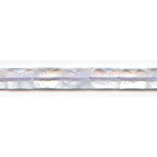 236-1022 Lavender Quartz <br>13x18 Faceted Flat Rectangle