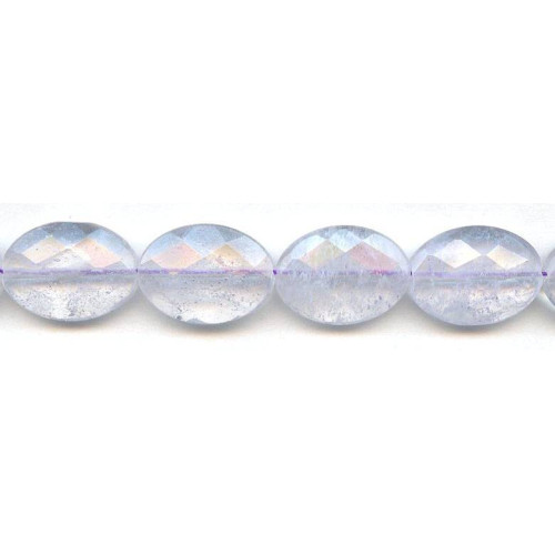 236-1027 Lavender Quartz <br>18x25 Faceted Flat Oval