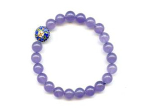 Lavender Quartz 8mm Round Bracelet