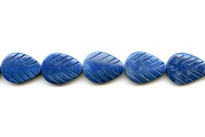 Lapis Howlite 15x20 Leaf