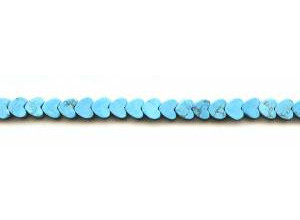 Turquoise Howlite 6mm Heart