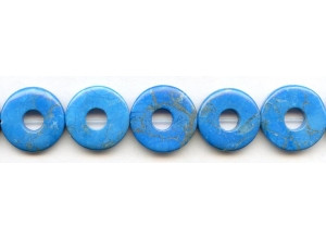 Turquoise Howlite 20mm Donut