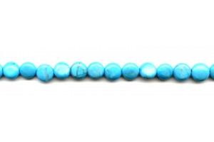 Turquoise Howlite 8mm Puffy Coin