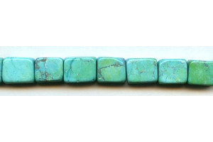 Turquoise Howlite 12x16 Flat Rectangle Nugget