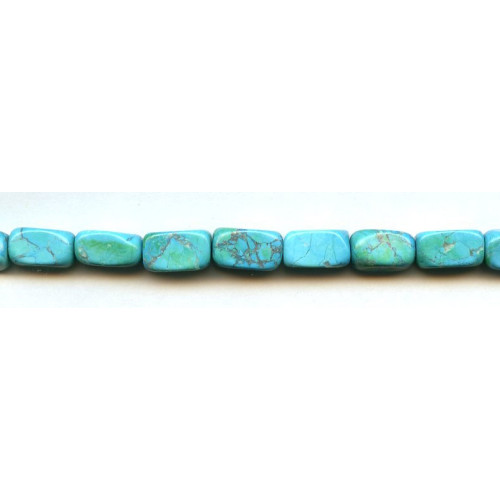 239-1058 Turquoise Howlite <br>8x13 Rectangle Nugget