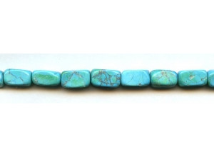 Turquoise Howlite 8x13 Rectangle Nugget