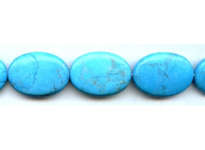 Turquoise Howlite 22x30 Flat Oval