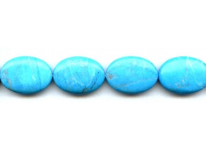 Turquoise Howlite 18x25 Flat Oval