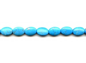 Turquoise Howlite 10x14 Flat Oval