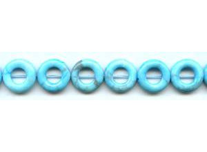 Turquoise Howlite 16mm Donut