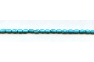 Turquoise Howlite 4x6 Rice