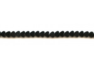 Black Stone 6mm Heart