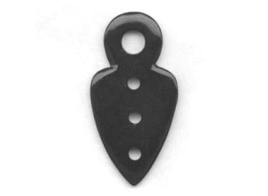 Black Stone 45x90 Arrowhead Pendant