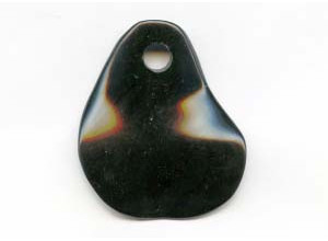 Black Stone 60x52 Fancy Pendant