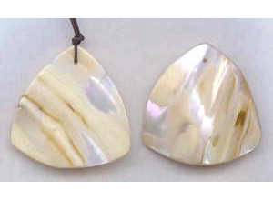 Pink Mother of Pearl 45mm Triangle Shell Pendant