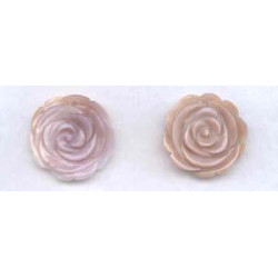 Pink Mother of Pearl 30mm Flower Pendant