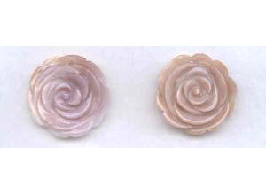 Pink Mother of Pearl 30mm Flower Pendant