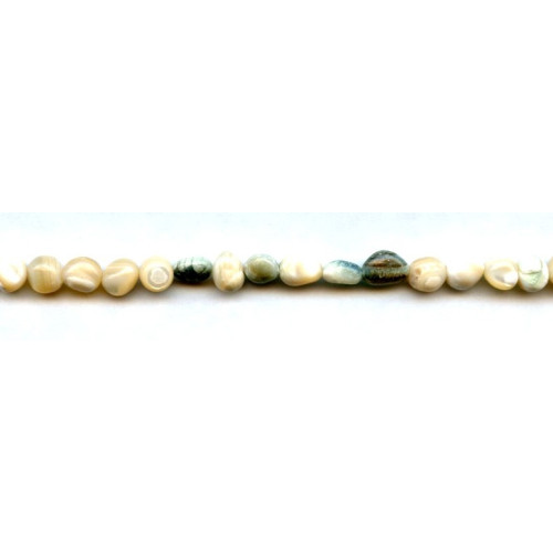 245-1301 Natural Mother of Pearl <br>6x Nugget