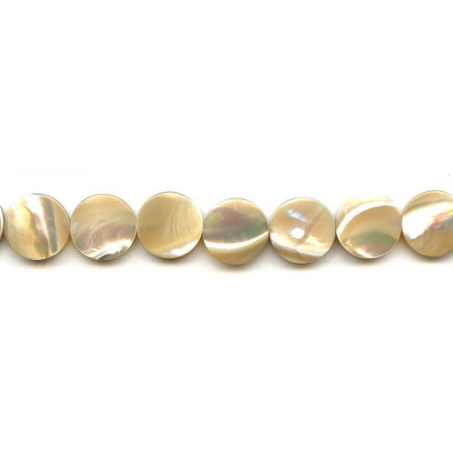 245-1319 Natural Mother of Pearl <br>15mm Dime