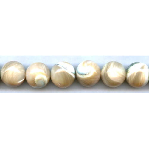 245-1332 Natural Mother of Pearl <br>17mm Round