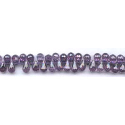 Cubic Zirconia (Purple) 6x9 Teardrop Briolette