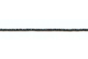 Black Spinel 2-2.5mm Faceted Rondell