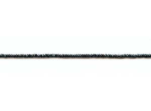 Black Spinel 2-2.5mm Faceted Rondell