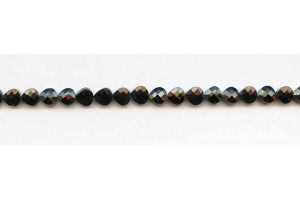 Black Spinel 6mm Faceted Pear