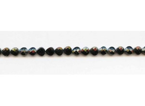 Black Spinel 6mm Faceted Pear