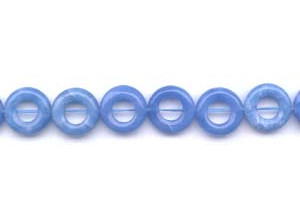 Blue Agate 16mm Donut