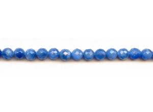 Blue Agate 8mm Faceted Round