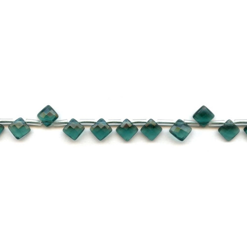 258-1049 Glass <br>7x7 Diamond Briolette