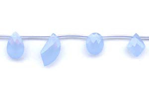 Glass (Blue) 12x Fancy Briolette