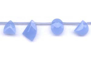 Glass (Blue) 12x Fancy Briolette