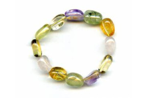 Mixed Quartz 10-12x Tumble Bracelet