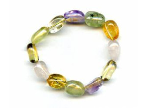 Mixed Quartz 10-12x Tumble Bracelet