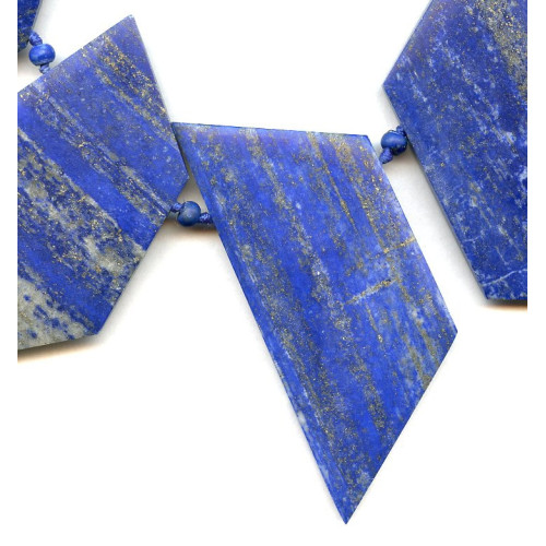 174-1564 Matte Natural Lapis <br>38-82x Necklace