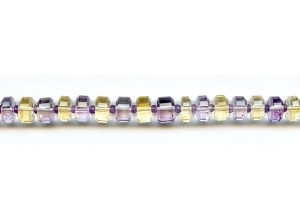 Mixed Quartz 8mm Faceted Rondell