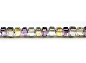 Mixed Quartz 10mm Faceted Rondell