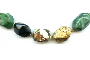 Mixed Stones 16x Necklace