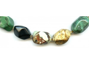 Mixed Stones 16x Necklace