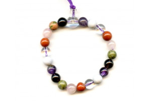 Mixed Stone 8mm Power Beads Bracelet