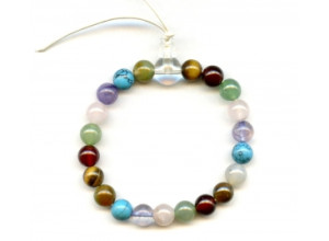 Mixed Stone 8mm Power Beads Bracelet