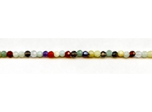 Mixed Stones 4mm Faceted Round